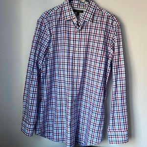 Banana Republic gingham long sleeve button down